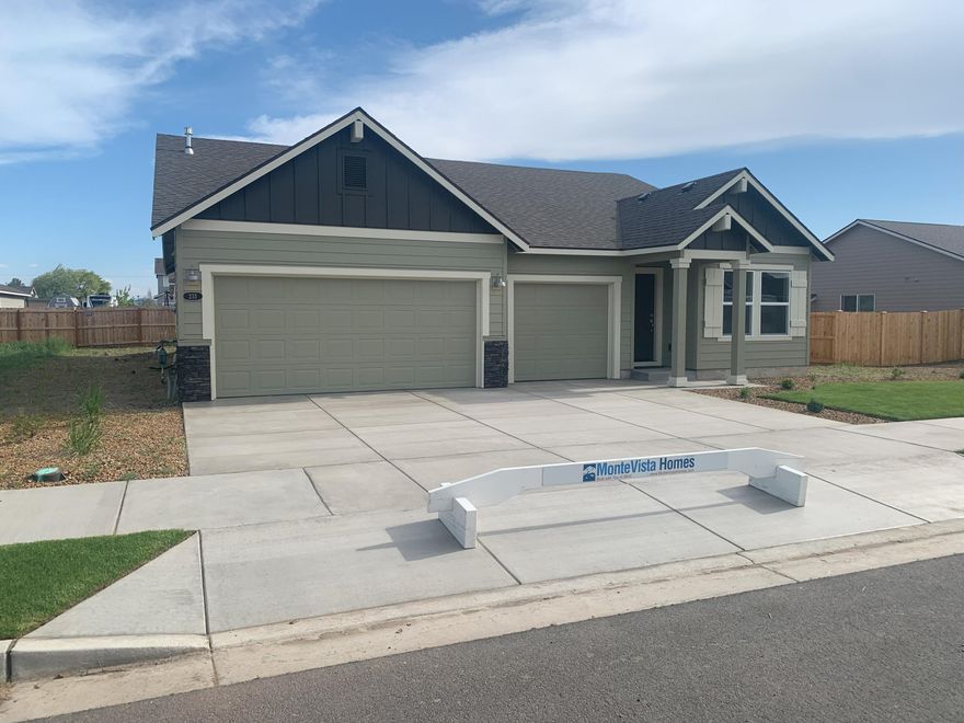 LOT:WB59 - Plenty of space on this wide lot that can accommodate RV parking on either side of home, and features a large 3-car garage. Fencing and AC is included by the builder for this home.  New 1906 SF single level features primary suite with soaking tub, shower and walk-in closet. Deluxe chef's kitchen with quartz counters, huge pantry, island, dishwasher and 5 burner stainless air-fry convection built-in range. The Hope in the desirable Willowbrook neighborhood in Madras OR. Built by award winning builder MonteVista Homes. Great room, 95% high efficiency gas forced air heating, gas fireplace, covered patio and 3 car garage. **Save up to $500 a month with builder financing special**