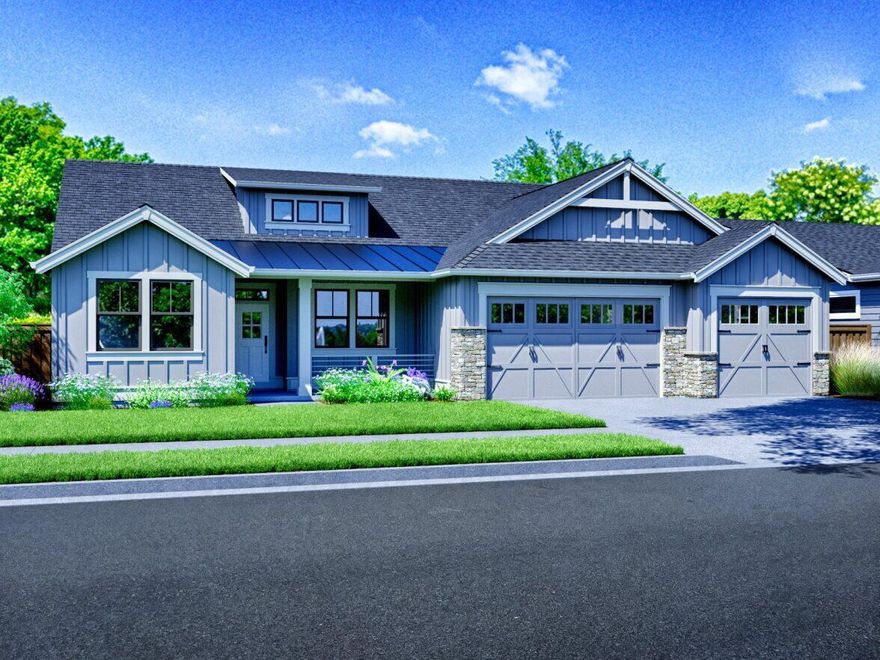 Built by Award winning Pahlisch Homes, the Malone plan on lot #81.   Experience the epitome of serenity in this remarkable home situated in a quiet neighborhood. Nestled amidst a community of single-level homes, all with the allure of a nearby golf course and hiking trails.  This beautiful residence features an exquisitely designed primary ensuite, with soaking tub to relax all your cares away and dual vanity.  Additionally, the home boasts a spacious & well-appointed walk-in pantry providing ample storage & organization for culinary enthusiasts.  A spacious den for work or creativity,  or can be a 4th bedroom.  A three-car garage for all your toys completes this home.  Take advantage of this opportunity to purchase now & personalize your space by selecting the perfect finishes.  $5000 incentive towards closing costs and/or buydown using Builder preferred Lender, Hixon Mortgage.  Photos show example of home.  Photos have been virtually staged.