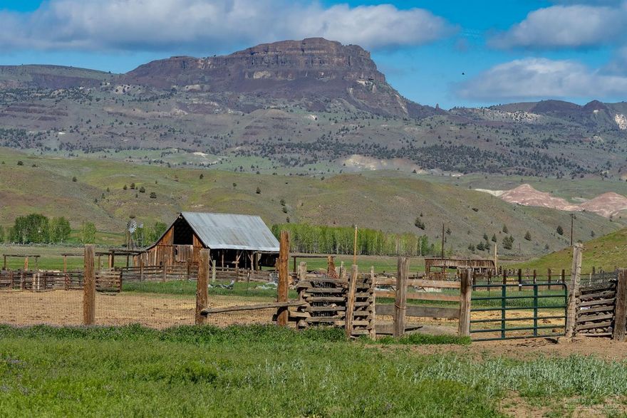 This ranch, which has been in the same family for 90+ years. An amazing, blank canvas with all the right background on which you can paint your dream ranch! 18,516+/- deeded acres, plus 10,747+/- acres BLM grazing permit & 320+/- acres Oregon State lease. Awesome towering vistas and expansive horizons! The John Day River winds through the ranch for 11.5+/- miles with 9.5+/- miles deeded frontage! Quality upland gamebird, waterfowl & big game hunting, plus fly fishing for smallmouth bass & steelhead!