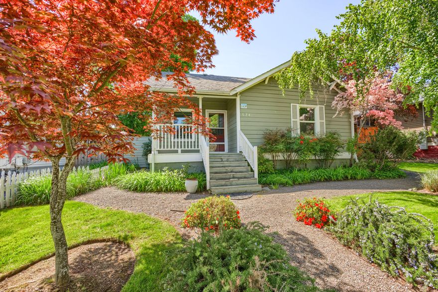 This property is ideally located in a prime commercial district, just a few blocks from Ashland Public Library and within close proximity to major city attractions. The main house is a charming 2-bedroom, 1-bath Craftsman-style home featuring a fireplace insert and fir floors. The triplex includes Unit #2 and Unit #3, both offering loft-style bedrooms with 20-ft cedar-lined ceilings and skylights that brighten the living spaces below. Each unit also has a small office/bedroom on the main floor, a full kitchen, and a bathroom with a shower/tub. Unit #4 is a single-level unit with a vaulted cedar ceiling and skylight, allowing ample natural light. The house, Unit #2, and Unit #4 all come with a washer/dryer. The owner could live in the main house while renting out the triplex for additional income.