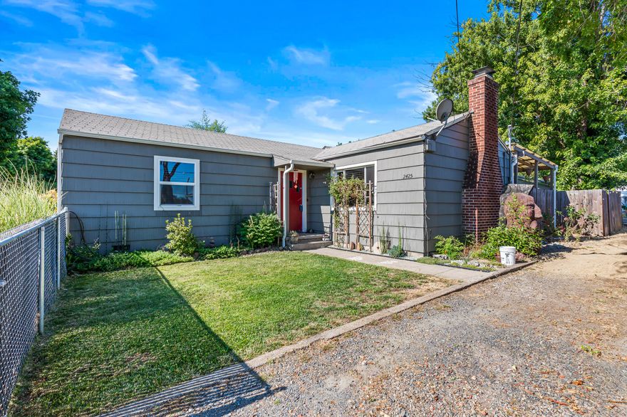 Charming bungalow with upgrades and a 576 sq ft office/storage area and single car garage. This 1131 sq ft home on a surprisingly large .22 acre lot. Newer cooling unit and furnace, remodeled kitchen and bathroom, new windows. Lots of off street parking. This is an excellent starter home or investment opportunity. Close to shopping and restaurants. This could be your own sanctuary!