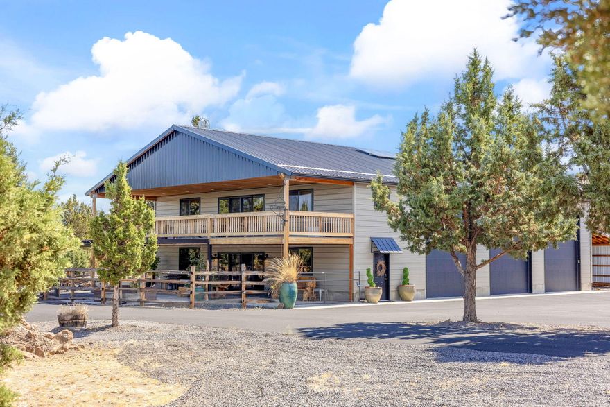 This one-of-a-kind property in the gated community of 3 Rivers, Culver, Oregon, is a gem! Boasting a 7-acre lot with breathtaking views of Mount Jefferson minutes away from Lake Billy Chinook with private access, this custom-built Barndominium offers luxurious living spaces and incredible amenities.
The Barndominium features 1500 square feet of living space, 
Property also phenomenal triple wide manufactured home in pristine condition. Step outside to the 12x40 covered patio with panoramic views of the mountains and lake, or enjoy even more expansive views from the upper level's 12x40 covered deck with custom railing.
This rare opportunity combines luxury, sustainability, and extraordinary views and it won't last long!