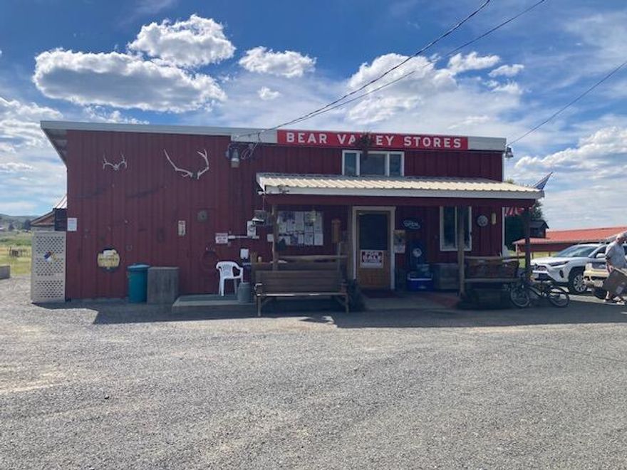 Thriving Turn Key Business In Seneca, Oregon! Bear Valley Store is a rare & rural opportunity in a prime recreational enthusiast area located on Hwy 395 South, serving locals and visitors alike in a country comfortable friendly atmosphere, great opportunity to be your own boss, supplying gas, propane, diesel, hardware, groceries, sandwiches and homemade baked items, warm welcoming covered front entry, graveled circular driveway makes for easy access, shade trees, covered picnic area, invaluable resource for all travelers.  All-inclusive includes real estate, business, inventory & operating equipment, financials available to qualified buyers after signing a confidentiality form.  $425,000  #1170