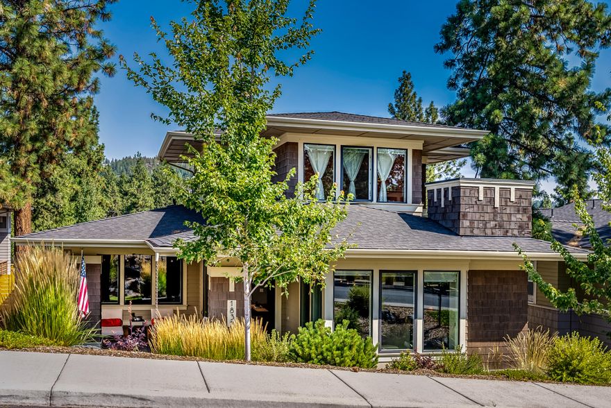 Three bedroom 2.5 bath Contemporary Prairie-style home in NorthWest Crossing. Built by Structure in 2014, this 1959 sq foot home lives large. An open floor plan with the primary bedroom suite on the main floor makes this an easy living home. Custom built-ins, hardwood floors, and quartz slab counters all add to its elegance. Upstairs, the second story has 2 bedrooms, flex space, and a full bath. The covered patio gives this home a comfortable way to enjoy the outdoors and extends your living space. The oversized two-car garage will give plenty of storage for all your Bend toys. This home is well situated to be able to enjoy all that Bend has to offer. Just minutes from Phil's Trail network as well as shops and restaurants on the Galveston corridor. Come live your Bend Life!