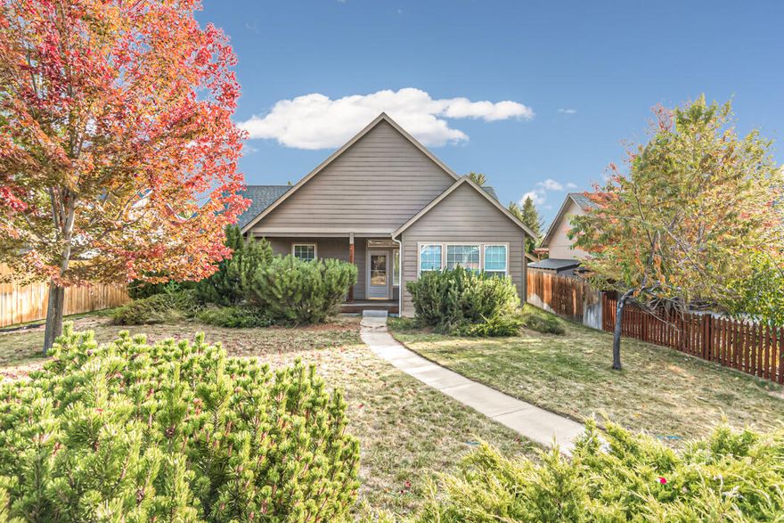 Lovely single level home in SW Redmond on a large lot. Vaulted ceilings offer an open and airy feel with many windows providing plenty of natural light! Beautiful hardwood floors in the kitchen and dining area. Plenty of storage with a pantry, linen closet and walk-in closets in 2 of the 3 bedrooms! The large primary suite has a coffered ceiling with fan and French doors that open to the private back patio with screen. Rear entry on a private driveway. A must-see!