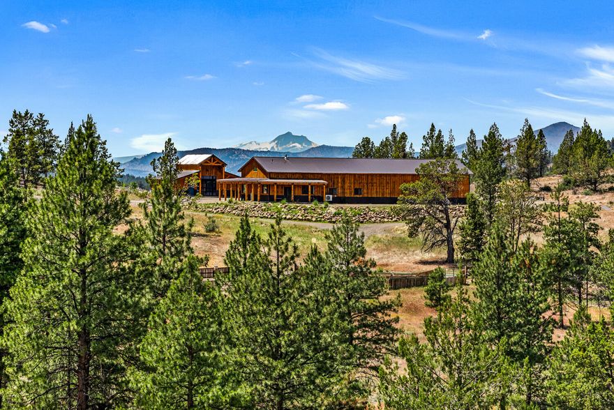 Hidden Haven at Cody Ridge! A labor of love that showcases 160 acres of high-desert paradise. Meticulously improved w/insulated shop featuring living quarters, wood stove, mini split & 400-amp service. Horse barn w/3 stalls, tack room & Douglas Fir finishes. Good well, 2 developed springs, 80'x190' arena. Fenced, X-fenced for livestock. Stunning 360-degree homesite with majestic views of the Cascade Mountains & surrounding territory. Elk, deer, antelope & wildlife frequently visit. The juniper has been thinned allowing the pine, sagebrush, wildflowers & native grasses to flourish. Sunrises, sunsets & rated 3 for Dark Sky stargazing. Rural peace & small-town charm, yet close to all Central Oregon has to offer. An extraordinary blend of functionality, serenity & opportunity.