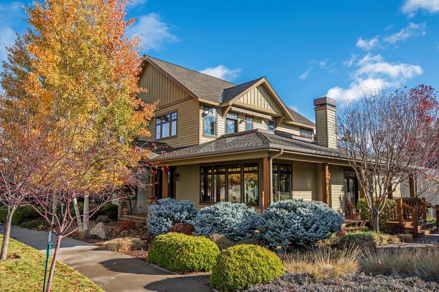 Spacious Pine Meadow Village home with open living floor plan, bedroom/full bath/office or media room on first level; Bedrooms, small office and Cascade Mountain views on the upper level; Full finished basement with private access; Large finished bonus room over the garage. Finished and usable living space is 4600+ square feet. High quality construction and attention to detail evident throughout entire home. Interior features: Large walk-in pantry; Laundry off of Master Bedroom; High-end cabinetry with built-ins; Hardwood flooring through first level and on all stairs; Multi-zoned radiant floor heat on all 3 levels of home and garage floor; Whole-house attic fan; Temperature controlled wine storage; Exterior features: Private upper balcony with big mountain views; Large wrap around front/side and back porch; Paver patio facing community open space; Extended depth garage for extra work space; Mature landscaping. Easy walking distance to downtown Sisters as well as USFS trails.