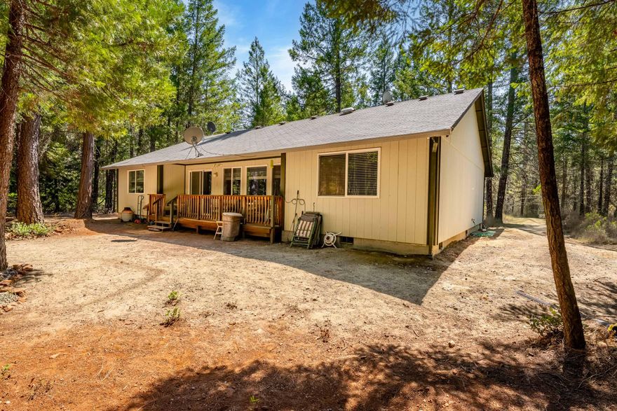 Welcome to 150 Jerry Dr a peaceful retreat situated on 5 beautiful, flat, and wooded acres. The vaulted ceilings in the living room and kitchen create a bright, spacious feel, perfect for both relaxing and entertaining.

Enjoy the tranquility of the surrounding forest while still having plenty of usable land for gardening, hobbies, or future improvements. Whether you're seeking a private country lifestyle, space for animals, or just room to breathe, this property offers the best of rural living in the heart of O'Brien.

Don't miss the chance to make this peaceful slice of Southern Oregon your new home.