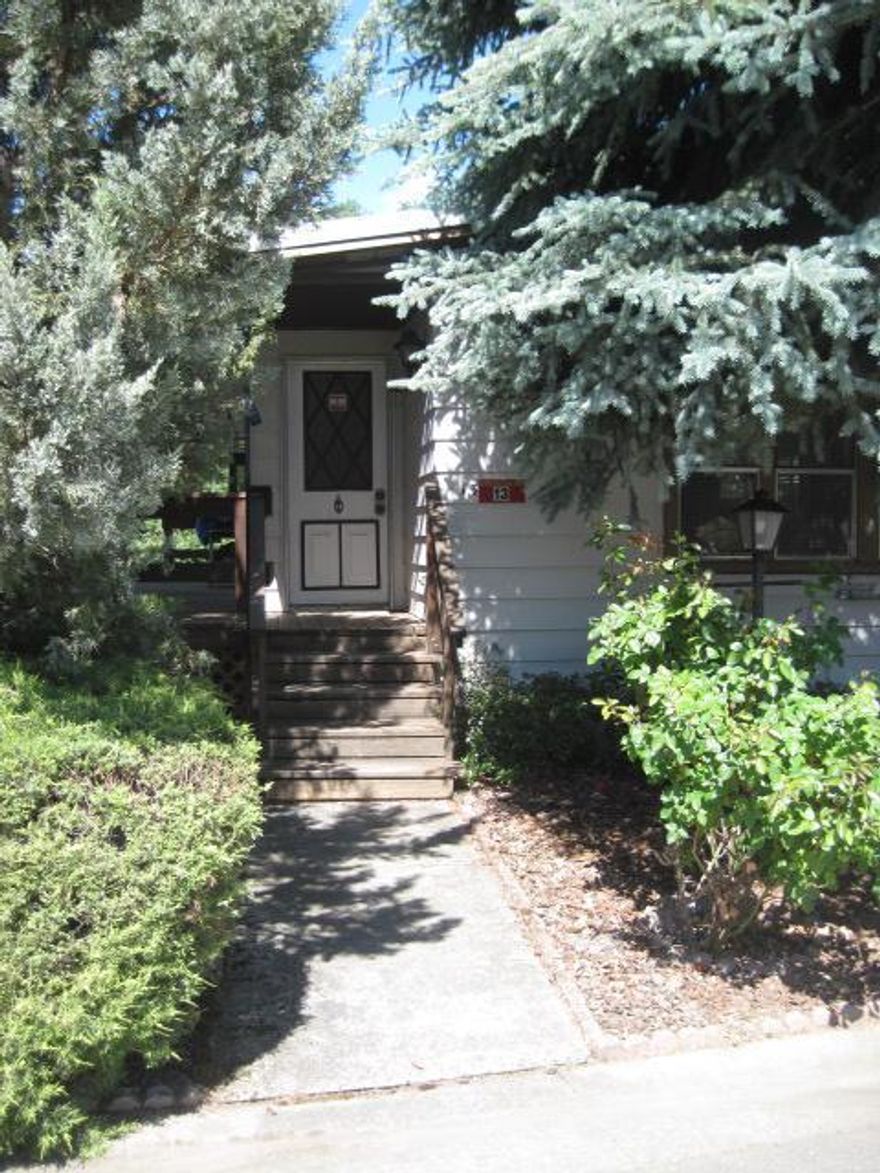 ry, Low Park rent 55 + park. $300.00 includes water, sewer and trash, 1680 sq feet with 2 large bedrooms and 2 baths, Big Deck for Barbecues. Light, with skylight, Ceiling fans, In 2011 , composition roof, Electric FA Heater and Heatpump, Hot water heater is newer too, Fully insulated under and roof, Double pane windows were put in by access. New wall oven and jennair cooktop, Convenient location near Library Post office, shops and Health Care. Space for RV or campers storage.