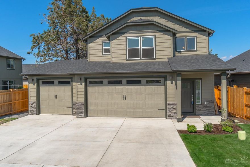 Very lightly lived in home with efficient natural gas forced air, AC and window blinds throughout. The backyard has a covered patio area with 24 x 24 pavers and is landscaped with sprinkler system. Hard to find 3 car garage.