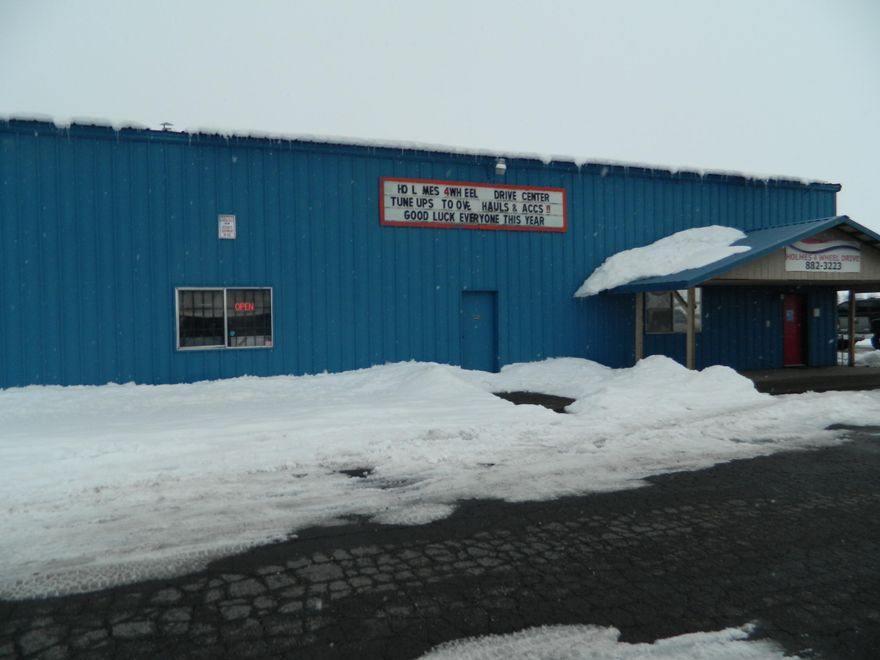 Holmes Four Wheel Drive Center is an auto repair shop established in the Klamath basin in 1971. We specialize in four wheel drives, deisels and aftermarket accessories.
We work on all vehicles with any range of issues.  You will be purchasing the business with all our customers, name recognition and outstanding reputation. A separate transaction includes all equipment and tools, not limited to compressor, forklift, 3 lifts, hvac system, tools, office equipment and computers