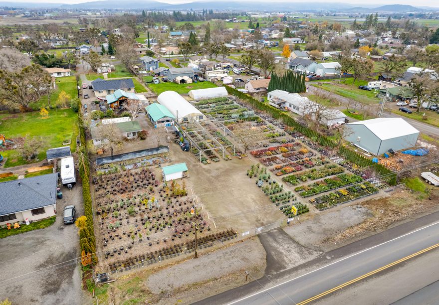 Established 45-years ago, Flowerland Nursery is ready for new ownership.  This is your chance to be your own boss or expand your current nursery business!  1.32 acre parcel zoned UR-1 (Urban Residential).  The nursery has grown their own plants to sell keeping their pricing lower.  Positive online reviews and a great reputation earned.  Two greenhouses, shop, work tables, storage barn and cashier's shed included.  Plant inventory is negotiable.  They sell a variety of trees:  flowering, shade, fruit and nut, and living Christmas trees.  Shrubs, ground cover plants, bedding plants, berry and vegetable plants, and hanging baskets are available too.  Highly visible location on Table Rock Road.
Per zoning UR-1, this property is zoned for RESIDENTIAL - NOT COMMERCIAL.