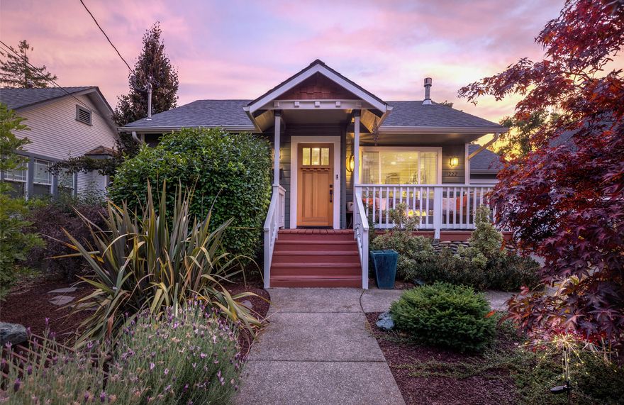 Entertain in style with this beautifully updated 3b/2b, 1,240 sq ft Craftsman-style home located in one of Grants Pass' most cherished neighborhoods. Move-in ready and packed with thoughtful upgrades, including an owned solar system for long-term energy savings. The warm and inviting living room features a cozy gas fireplace, while the kitchen impresses with rich cabinetry, granite countertops, stainless-steel appliances, and abundant storage! The primary bedroom is filled with natural light with french doors leading to the back patio, creating a bright and airy room. Step outside into a private, park-like backyard ideal for entertaining, gardening, or simply relaxing in the spa beneath the stars. Whether you're hosting friends or enjoying peaceful moments, this home offers a perfect blend of character, efficiency, and comfort. Situated in a sought-after location, it provides the best of convenience and charm—ready to welcome you home.