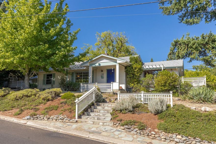 Two homes, 1 lot, fantastic location! Gracious living in the 1948 built craftsman set above the boulevard on a quiet, .31 ac lot. Enjoy the original hardwood floors in much of the 1724 SF as well as the delightful kitchen with granite counter and large eating bar that opens to the vaulted and spacious family room. Master suite boasts lots of storage and a nice bathroom with walk-in ceramic tiled shower. Ample decking surrounds much of this single level treasure making it easy to enjoy the views and private outdoor living. The basement is designed as a single car garage but makes a fantastic shop with additional carport for covered parking. Second legal and separate dwelling 550+ SF accessed from Euclid has welcoming front porch, double pane windows, kitchen and separate bath. Plus, attached garage w/storage. Both homes enjoy mature landscape and are fenced to provide privacy. Please DO NOT disturb tenant in Euclid home.