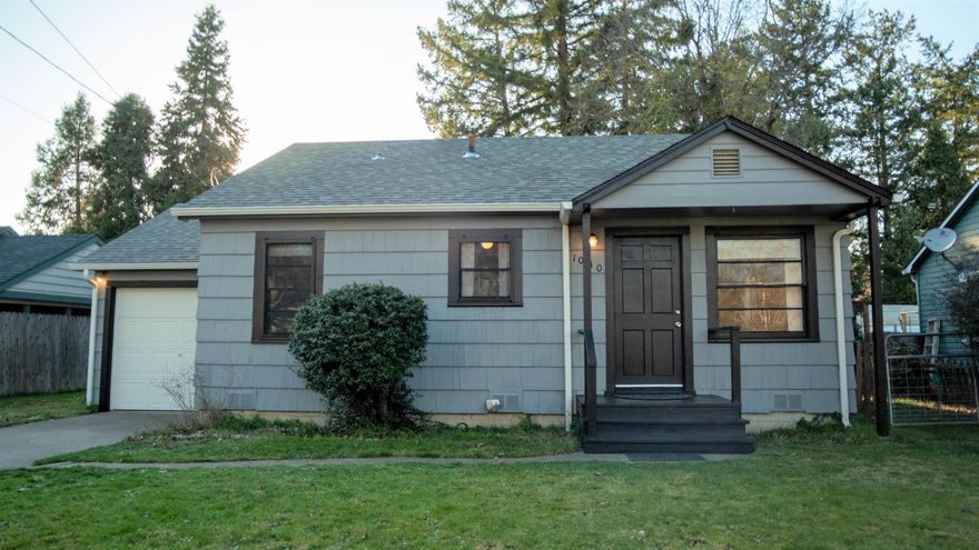 Cute cottage style home in a desirable neighborhood! The kitchen has been updated with granite counters, tile backsplash, and has newer appliances.  Beautiful laminate flooring in living room and bedrooms. Home has been lovingly maintained and cared for. Good sized back yard.  Single car garage.  All measurements and information are approximate, subject to change, and should be verified by Buyer and Buyers agent.