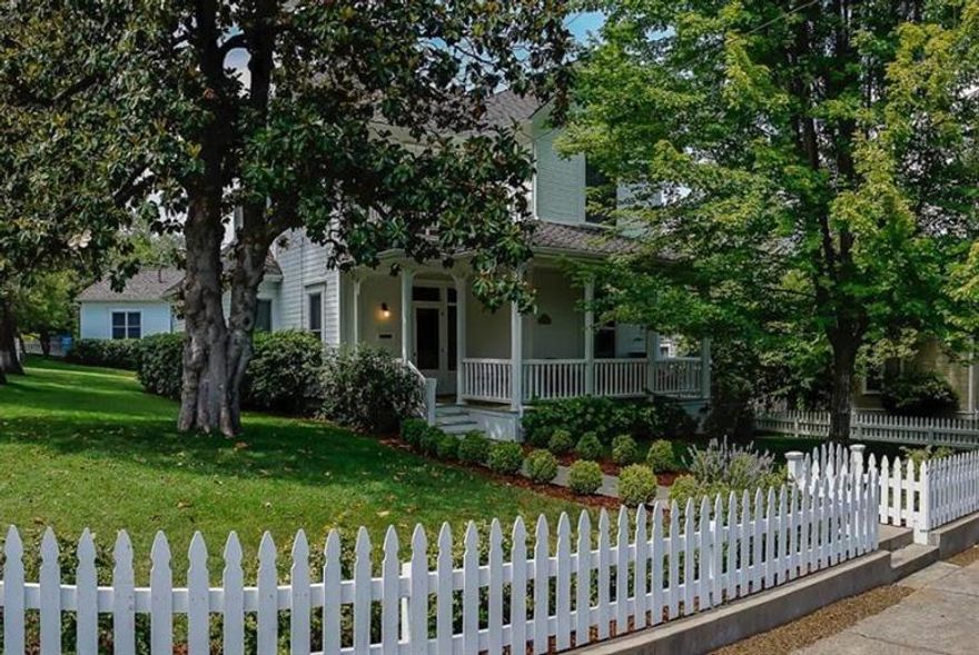 This is the famous F.D. Wagner home built in 1897 but restored and updated by the Shostrom Brothers. A true landmark vintage home in Ashland. It is almost impossible to get closer to the Plaza than this historic home. Every effort has been made to honor the integrity of the era for this home but to still have the modern comforts. On the main level is a lovely living room which in its time was called a parlor with a gas fireplace, a formal dining room and a wonderful gourmet kitchen which has immediate access to a large great room with a 2nd gas fireplace. Also a bedroom & bath on the main level. Upstairs are 2 bedrooms and a charming bathroom with vintage tile work. The upstairs master bedroom also has a sleeping porch with the original windows and is currently being used as a yoga area. Plus a separate 545 sq ft guest house/ studio(26 High St) with a small kitchen open to the dining/living room area, bathroom with a claw foot tub /shower & bedroom/office with built-ins.