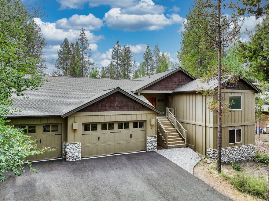 Discover your dream vacation retreat in Sunriver! This stunning lodge-style home is a must-see, fully furnished and ready to impress. With six bedrooms, including three luxurious primary suites, this home offers ample space for relaxation and entertainment. The great room floor plan and spacious bonus room with a wet bar provide endless possibilities. Step out onto the elevated deck, perfect for hosting memorable gatherings. Whether you're soaking in the hot tub, cozying up by one of the three fireplaces, or indulging in a good book, this home exudes warmth and comfort. Enjoy world-class amenities, from golfing and tennis to a swim park, shopping, and exceptional dining options. Nestled on the peaceful North-end of Sunriver, privacy and luxury await you. Make your vacation dreams a reality!
