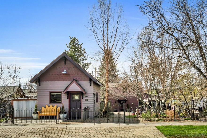 Classic bungalow in the historic district. Situated on 1 1/2 tax lots between downtown Bend and the Old Mill district, this RM zoned property includes the main house, potting shed, and an adorable separate rentable tiny artist studio with loft. Very unique & eclectic style with an amazing garden with water feature & perennials.