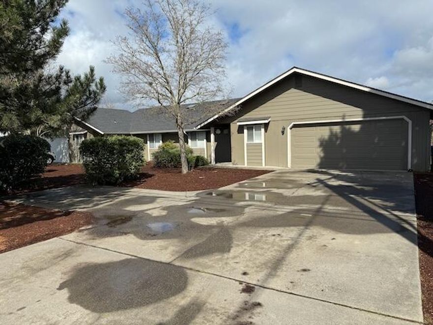 Fantastic duplex with many updates in the Redwood area with district 7 schools. Many updates over the last 5 years for this well maintained property. Updates include new roof, new interior and exterior paint, new flooring. Over 1,000 sq/ft per side with 2 bedrooms and 2 full bathrooms each with a full 2-car garage. These single story units are mirrored layouts with skylights and vaulted ceilings. Patios in the rear with nice fenced yards. Excellent rents!