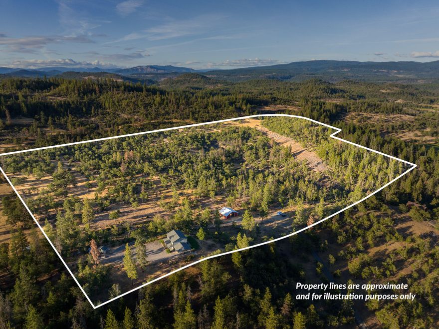53.11 acres of privacy, panoramic views, and outdoor opportunity. The 1,984 SF home is light-filled and easy to maintain, featuring an open floor plan with a large kitchen, all solid surface flooring including birch, slate, and tile, a wood stove insert, and windows that frame Mount McLoughlin and the surrounding landscape. The spacious master bedroom offers vaulted ceilings, stunning views, and a large private bath. The home has 3 bedrooms and 2.5 baths across two levels, with central heating and cooling via dual heat pumps. A newly built 36' x 40' horse barn includes 12' x 12' stalls and a 16' center aisle, whether you're looking to homestead, raise animals, or just enjoy a slower pace, the possibilities here are great. The land offers open pasture, oaks, and direct access to public lands for hiking, riding, and hunting. Just 22 miles to the Medford airport, and close to the Rogue River and area lakes. A great opportunity for rural living and recreation in Southern Oregon.