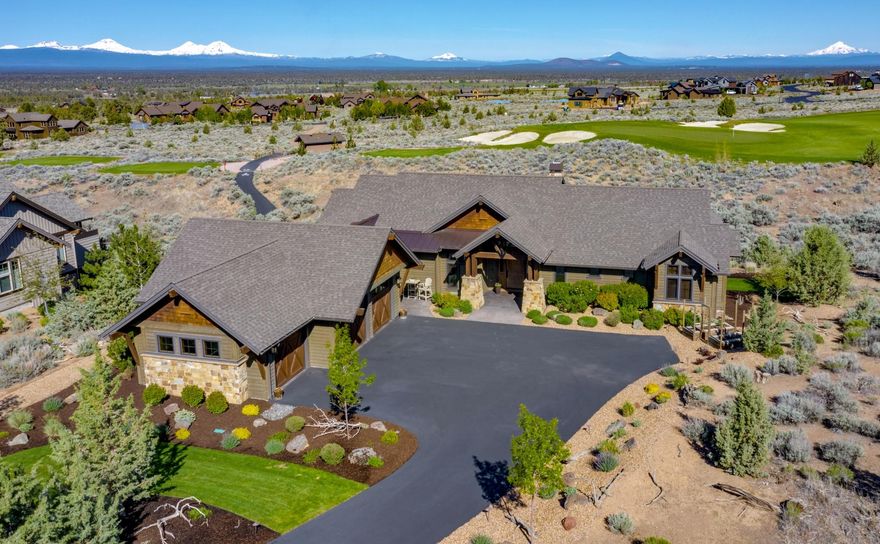 With splendid views of the Cascade Mountain range, this home is constructed of
quality materials. Offering luxurious ensuite bedrooms, lower level kitchen, bonus area
and wine cellar, all located in the heart of the golf community of Brasada Ranch.