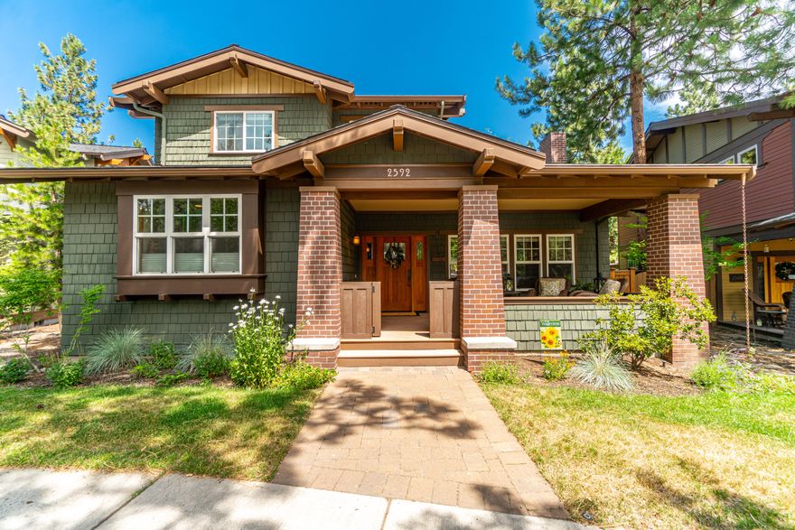 Welcome to a charming residence nestled in the desirable NWX neighborhood in Bend, OR. This meticulously designed home offers a perfect blend of style, comfort & convenience. The property boasts a ravish curb appeal w/a craftsman-inspired facade, complemented by lush trees & landscaping to be enjoyed from the porch while overlooking Compass Park. Step inside to an open-concept design bathed in natural light. High ceilings & gleaming wood floors enhance the flow between the living, dining & kitchen. The kitchen is a chef's delight, w/ commercial size fridge/freezer, custom cabinetry, & an island w/ a breakfast bar. The home offers 3 Bedrooms incl. a spacious primary suite w/ a soaking tub & walk-in shower. There's a spacious 2-Car Garage w/ add. parking in driveway. The outdoor spaces are equally impressive w/ plenty of room for relaxation, overlooking the garden & water feature! The community of NWX offers parks, trails, restaurants, providing enjoyment of the Central, OR landscape.