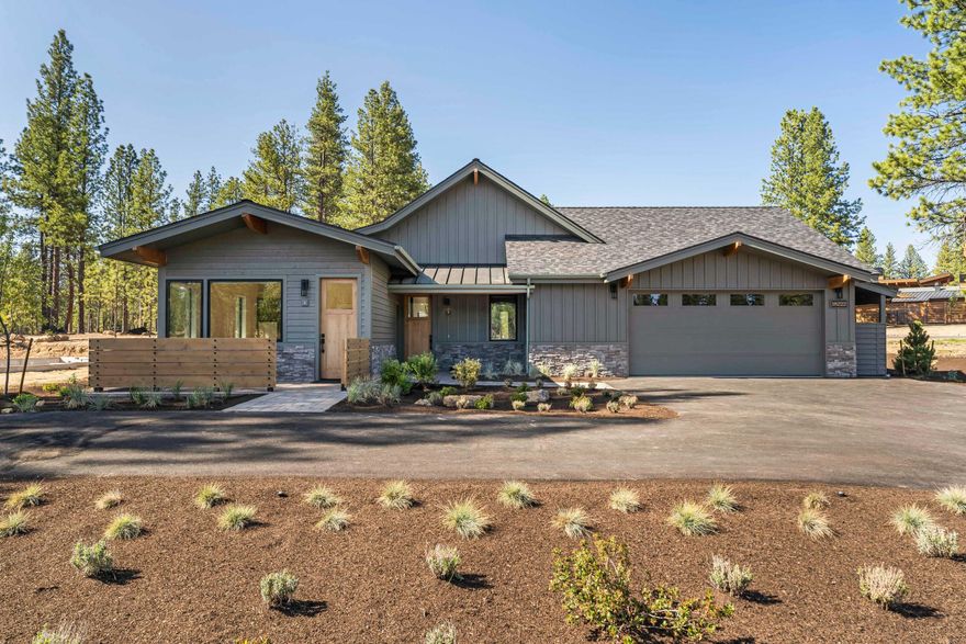 Discover this new Forestbrook home at Caldera Springs, the PNW's premier resort community—just 15 minutes from Bend and 30 minutes from Mt. Bachelor. This luxury four-season vacation home offers a 2-bedroom main home with enhanced accessibility features, plus a separately rentable studio providing versatile living options with potential rental income. Surrounded by stunning Ponderosa pine views, and family-friendly amenities near your doorstep, including the new Forest House aquatic center, pickleball courts, parks, trails, and lakes. Indulge in 9-hole golf, dining at the Lake House, and special access to Sunriver Resort, named a Top Resort in the PNW by Travel + Leisure. Purchase by July 31 and enjoy a 10% rental management fee —reduced from 35%—through Sunriver Resort's Property Management until 2026. This makes the potential rental income even better and ensures your guests get the same access to amenities as you do—plus developer paid HOA and landscape fees until 2026. Taxes TBD.