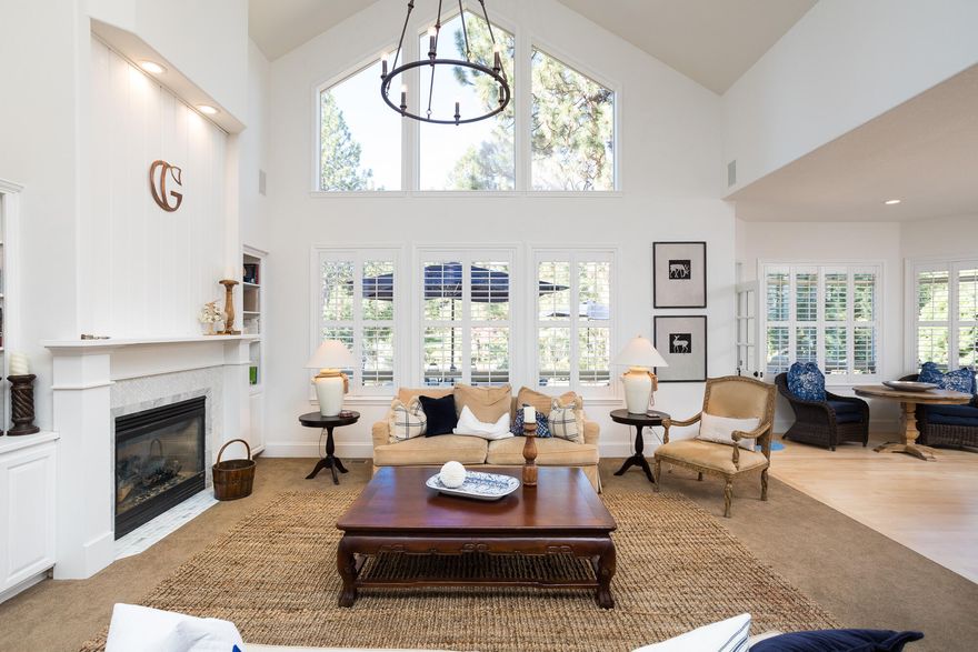 This stunning, single-level home sits on the 7th hole at Awbrey Glen. Beautifully landscaped front and back yard, custom native stone patio, perfect for entertaining. From the open-concept kitchen and living space, vaulted ceilings in the great room and tons of natural light, you will fall in love with this one. Primary suite has attached flex room, great for an additional office or gym, with access to the peaceful ''secret garden.'' Remaining 2 bedrooms each have attached full bathroom of their own, and great separation from the primary. Plenty of storage throughout the home and lovingly updated. Call your agent today to schedule a showing!