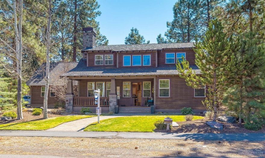 Classic Craftsman, Coyote Springs neighborhood, Sisters boasts unique features! Find the secret sunroom with gas fireplace, hidden behind a bookcase, w/glass door to the patio. Out of sight office in attic w-private entry door from outside. 1 block from forest, hiking/biking trails & 3 blocks to the park & downtown Sisters. Quiet, welcoming, easy living. Master on main with plenty of room for everyone else upstairs. Landscaped & surrounded by beautiful trees. Whole house humidifier, engineered hardwood flooring, updated appliances, remodeled laundry room, See amenities sheet.<br>