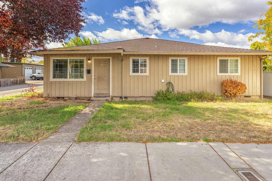 Wonderful single level Triplex located in SW Medford. This triplex features two units with 2 bedrooms, 1 bath and additional 1 bedroom unit in the back with easy alley access. All units have their own laundry hookups inside each space. The front unit has wood flooring, nice natural light and spacious feel. The second unit features a private backyard with garden beds, options for office or additional hobby space in laundry room and private garage. The back unit is a 1 bedroom studio style with off street parking space. This large square footage Triplex is in good condition and has been very well maintained. Great income opportunity for this investment property!