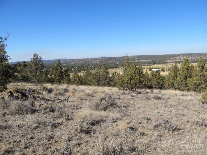 Great 2+ acre lot covered with Juniper trees. Great view of Cascade Mtns., Smith Rock and the Juniper Canyon/Upper Davis Valley. Within minutes of downtown Prineville. Great location for that dream home. Power is within 500'. Adjacent lot also or sale.