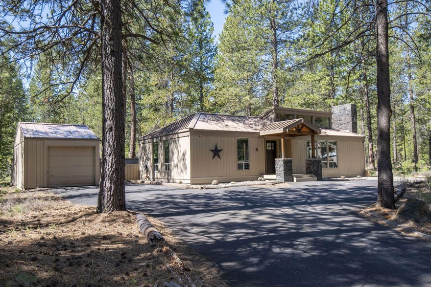 Don't miss out on the opportunity to purchase this charming Sunriver Home. Great Room with lots of natural light, open beam wood ceilings and gas fireplace. Updated kitchen with granite countertops and stainless-steel appliances. New Calypso waterproof flooring, interior doors and
hardware, lighting fixtures and furnishings. Updated bathrooms with Quartz countertops. Tranquil outdoor living space with large rear deck and hot tub with privacy screening. Easy access to all
Sunriver amenities. Sunriver Resort is bordered by the National Forest and The Deschutes River. Amenities include pools, tennis and pickle ball courts, paved bike paths, parks, marina, restaurants, shops and a private airport.