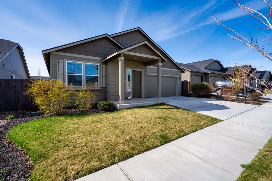 Come see this beautifully, well-cared for 2020 home nestled in the quiet community of Maple Meadows. This home provides a turn-key ready property with amazing landscaping, 9-foot ceilings, and windows throughout to see the beauty of Central Oregon. Modern open concept design with a beautiful kitchen and large master bedroom including a large walk-in closet. Large island with built in sink for all hosting needs. Natural gas fireplace for cozy evenings. Only a few minute walk from unobstructed mountain views and walking paths throughout the community including dog parks and scenic views. This home and community will not disappoint! Schedule a tour today!