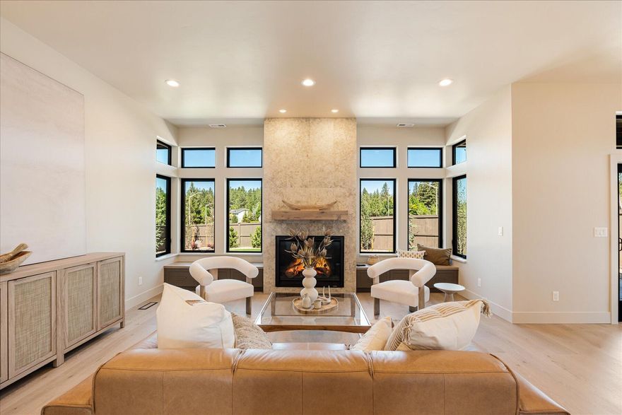 This Prairie-style home by MCD Homes features clean horizontal lines & wide overhangs that define the exterior, while inside, the open-concept layout is designed for modern comfort. A chef's kitchen with JennAir appliances, floor-to-ceiling custom cabinetry, and wide-plank hardwoods anchors the main level. Casement windows bring in soft natural light, & the main-level primary suite opens to a private patio with western exposure—perfect for sunset views on this .23-acre lot. Upstairs, 2 additional bedrooms & a flex space offer room to work, play, or host. Throughout, MCD's signature finishes and craftsmanship set the tone for elevated everyday living. Designed to be in the 2025 COBA Tour of Homes, Lot 4 includes an upgraded backyard design & 10' garage doors, & showcases the best of modern design and CO lifestyle—just minutes from Shevlin Park, Northwest Crossing, & endless trails.