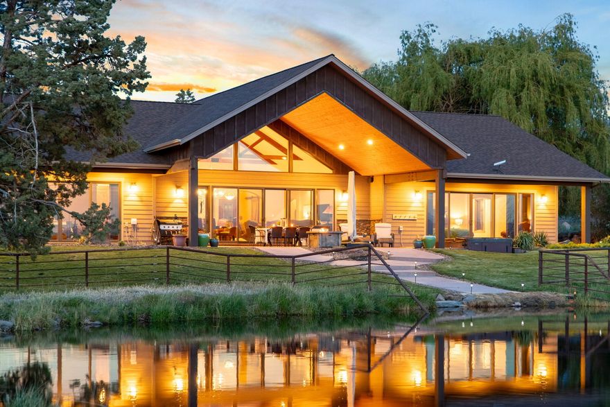 Luxury ranch with turnkey cattle/horse operations located in Crook County- the Cowboy Capital of Oregon. Built around the original homestead, this ranch offers 103 acres with 98 acres of gravity fed flood irrigation- no pumping fees! Fenced and cross fenced for efficient cattle rotation and/or haying operation. Stock ponds in most pastures. Corral with equipment and load out chute. Easy winter feed set up with concrete bunks. Productive high quality hay fields. Cascade Mountain views from all points on the ranch! 2 homes plus ADU. 3700+ sqft Owner's home (see attached features list), 1100+ sqft Ranch manager's home, and well appointed studio. 13 stall horse barn with runs and arena. Two 3 car garages, large shop with 14' doors and 1/2 bath. Two machine sheds... farm equipment available on separate agreement. This offering has so much more than can be listed here.