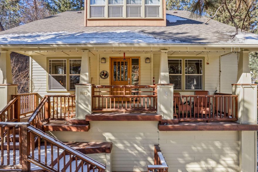 Live in your very own treehouse! Enjoy drinks on the quiet front porch, highly desirable Miller Heights neighborhood. Great walking score within walking distance to downtown Bend,Old Mill District for summer concerts. This 4 bedroom, 3.5 bath home has a newly renovated kitchen with quartz countertops, an apron-front sink, wine refrigerator, and coffee bar. Every lower cabinet in the kitchen has pull-out shelves for ease-of-access. With at least one bedroom on each floor, this home can accommodate a large multigenerational family or a long-term tenant in the daylight basement with its own entrance. Just one block from Overturf Park, there is easy access to the dog park and the trail system throughout Bend. One of the largest homes in River West, there is ample storage throughout. This home is also at the bottom of Albany Avenue hill, with easy access in snowy conditions. side garden is a regular grazing space, regularly watch wildlife such as birds and deer. Amazing home come make it your own today!