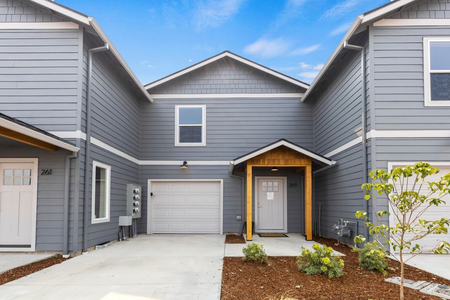 Park Rose Townhomes, beautiful new townhome community built by Olaf & Company, LLC. Park Rose Townhomes boasts generous open space with south facing views that back up to Coleman Creek. 18 townhomes in total. This unit has three bedrooms and two and a half baths in1353 square feet. All three bedrooms are upstairs. Single car garage and kitchen on the main with a south facing living area, that opens up to a covered back deck. The thoughtfully planned common area offer a walking path along the Colman Creek. This unit is currently under construction and is scheduled to be complete in late 2023. Photo is of another unit that is complete.