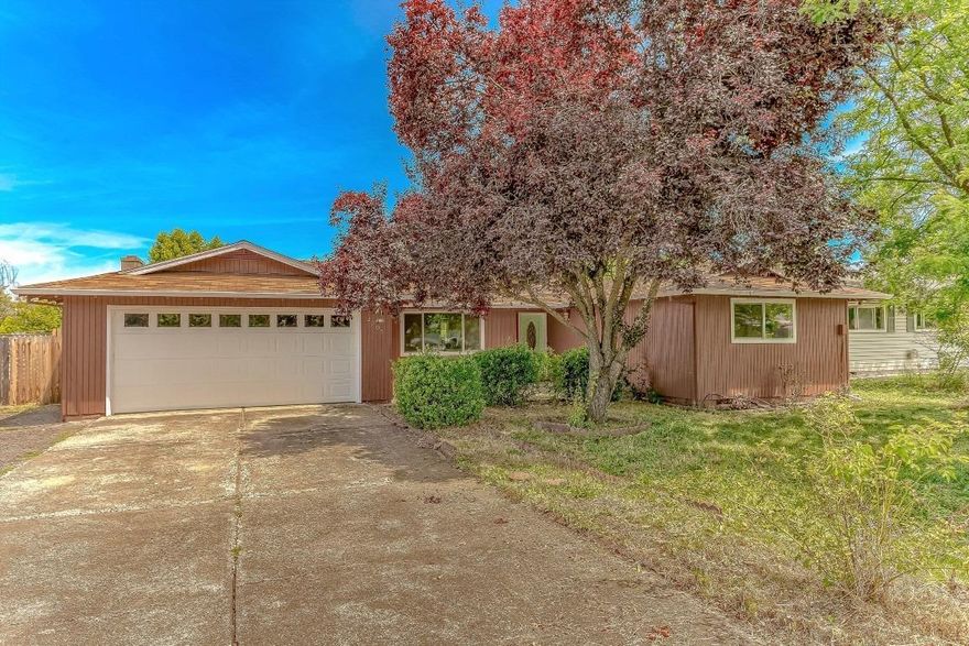 Nicely updated East Medford home at a very affordable price. In the last 2 years updates include new heat pump, roof, carpet, laminate flooring, bathroom vanities, windows and paint. The home boasts both living and family rooms, with 3 bedrooms and 2 baths. The backyard is nicely sized and there is room for small RV parking. Come add your touches to the yard and make this house your home. This is the most affordable 3 bed 2 bath 1,600 sq. ft. home is East Medford.