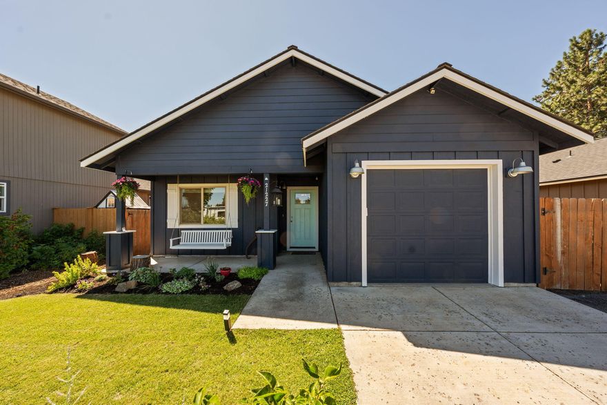 Tucked away behind peaceful Pine Nursery Park, this sweet 3-bedroom, 2-bath home is perfect for first-time homebuyers, a small family, second home or anyone dreaming of a the Bend lifestyle. The freshly painted exterior and thoughtfully designed landscaping greets you with a welcoming front porch—perfect for your morning coffee. Step inside to an open-concept living space where conversations flow easily from kitchen to living room, and enjoy the durability of recently added luxury vinyl plank flooring in all bedrooms. In the backyard, you'll find a private oasis—ideal for entertaining—with a greenhouse for your garden dreams, a pizza oven for memorable meals, and a small shed for all your tools. To top it off, enjoy the benefits of the recently added energy-efficient solar panels! Whether you are planting roots or simply looking for a cozy place to land, this home is ready to hold your next chapter.