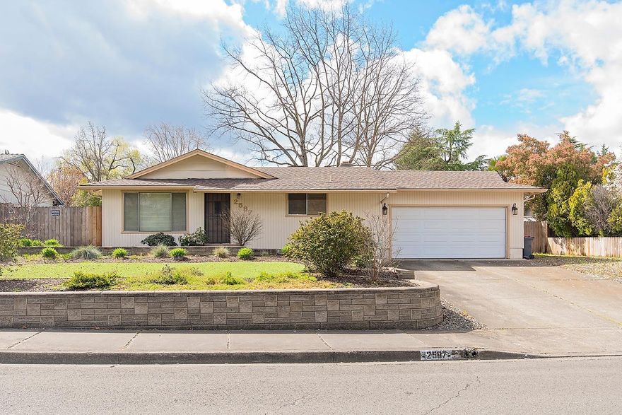 Come see this great home that is located in an East Medford subdivision with potential RV parking. As you walk into this home you will see that it has a tremendous opportunity to become a home for you and the family. If you are looking for a home that has two living rooms look no more! The home offers 3 bedrooms and two full bathrooms. Rare to find a home that has its own laundry room that isn't located in the garage. The back porch is a great size and offers plenty of room for entertainingthat flows into a great size backyard for everyone to enjoy.