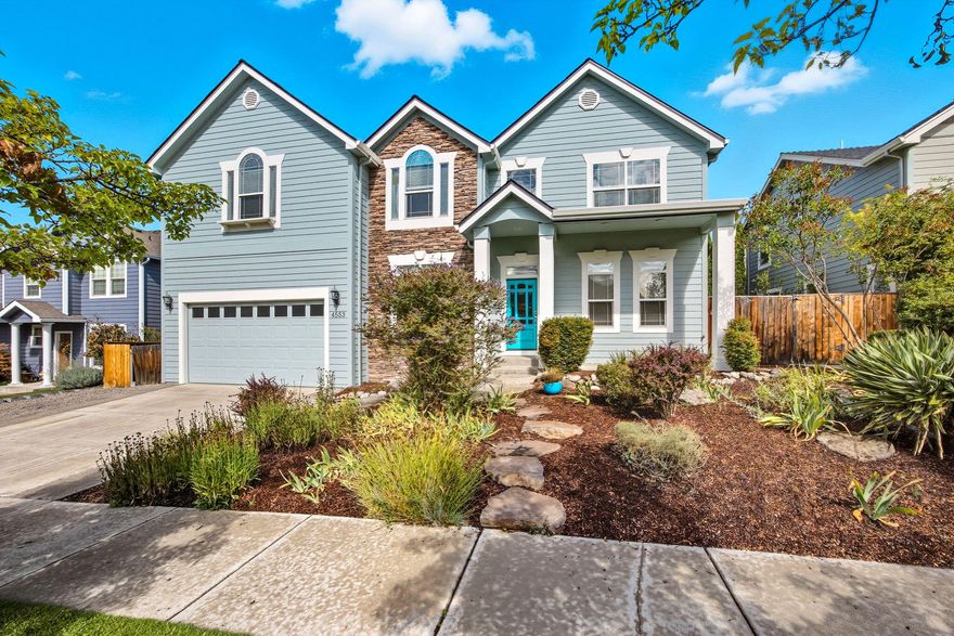 Located in a desirable East Medford neighborhood, this well-maintained 5-bedroom, 3-bath home showcases quality finishes, abundant natural light, ample storage, and thoughtful updates. Primary suite features a coffered ceiling, walk-in closet, granite double-sink vanity, soaking tub, travertine floors, and a new tile shower with glass surround. Bedrooms on both levels. Upgraded kitchen offers granite counters, breakfast bar, pull-out cabinetry, stainless steel appliances, double ovens, refrigerator,& dishwasher, and opens to the family room with soaring ceilings and a cozy gas fireplace. Formal dining, a home office, and travertine-tile entry complete the interior. Upgrades include a new roof, exterior paint, furnace, water heater, plumbing, and refreshed primary bath. Enjoy two-zone HVAC, multiple patios, mature landscaping, raised garden beds, and a pollinator-friendly garden. The property extends across a seasonal creek creating a buffer from neighbors for added space and privacy.