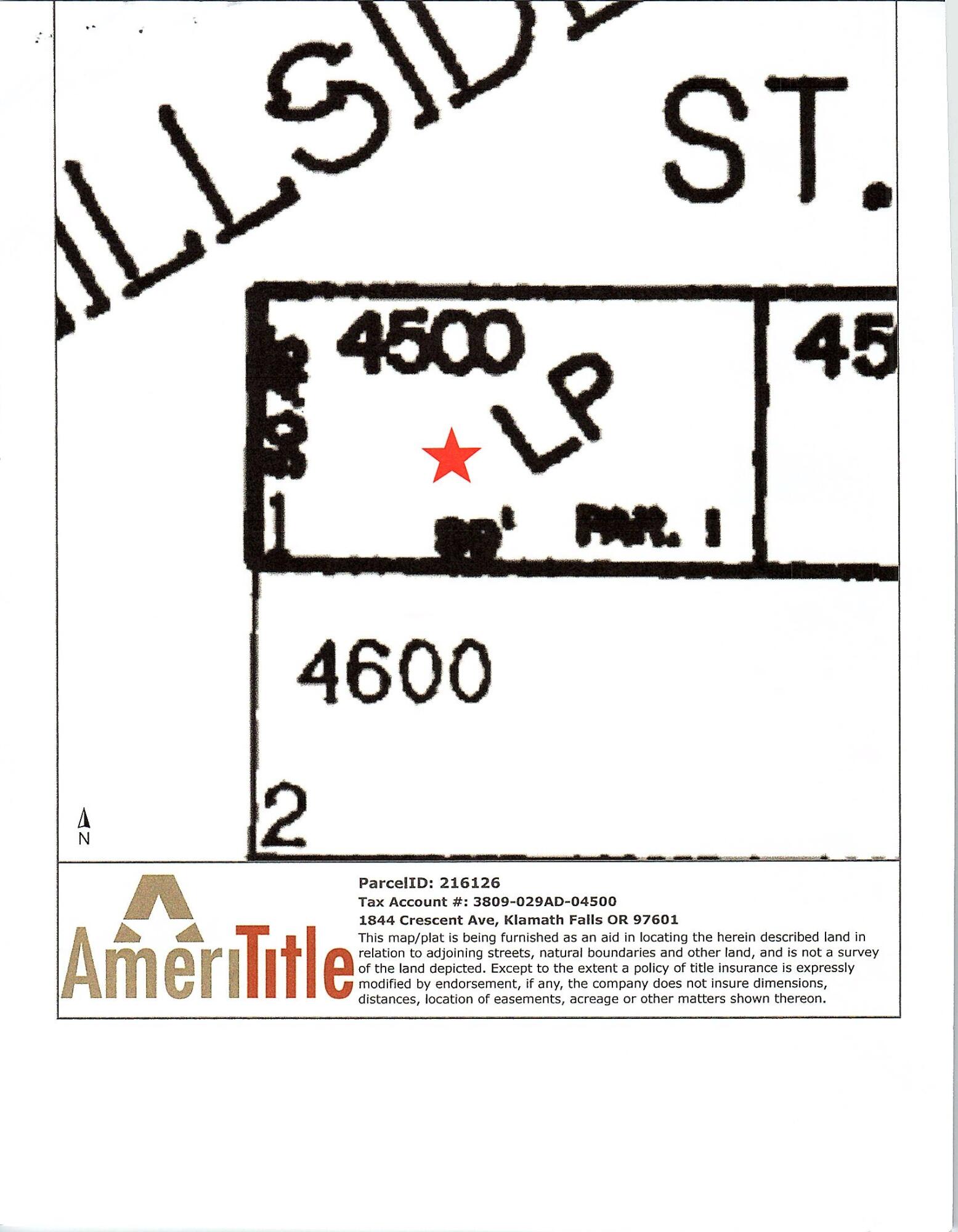 Klamath Falls -Hillside Addition - Land