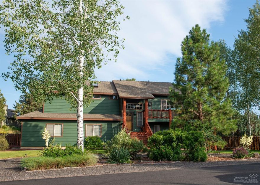 This spacious reverse living home has a Mt. Bachelor view from the living/dining room & outside on the wrap around raised deck.The great room has vaulted ceilings, recessed lighting & plenty of room for a large dining table. The Kitchen has refinished cabinets, Corian countertops & a breakfast bar. The oversized Master Bedroom completes the upstairs w/ a split bathroom, walk-in shower, double sink w/plenty of counter space, massive walk-in closet & slider out to your private hot tub. A clean & efficient pellet stove warms the upstairs during those wintery days. Downstairs are 2 bedrooms, a full sized bath, laundry room & bonus space/den with a sliding door for backyard access. A very comfortable & inviting home on a .26 acre lot. 3-car garage is heated & insulated w/plenty of space for all your belongings. Starwood is an extraordinary community w/1.4 miles of walking trails, 1 acre dog park, playground, soccer field & on-site RV parking. Located just minutes to Bend & Redmond.