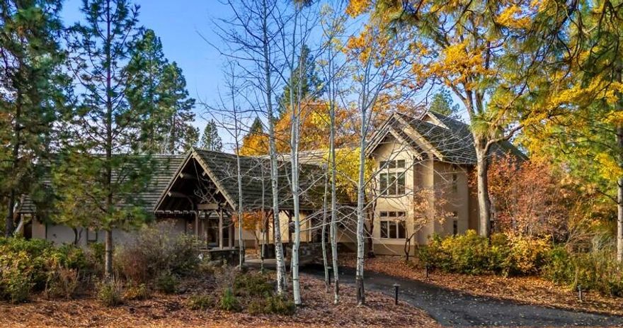 Redefining Mountain Living at the Running Y Resort!  Exceptional architecture and light filled gathering spaces characterize this one-of-a-kind home.  This 9,000 SF masterpiece includes formal living and dining areas, media room, elegant primary suite, expansive library mezzanine, 5 bedrooms, 5 full and 2 half baths, ''bunk room'' with bath, plus an attached apartment. The bright, large kitchen is the heart of the home with huge pantry, eating area and nearby sunroom, laundry room and outdoor patios.  Tastefully decorated, the home features new designer furnishings, paint, and carpet.  In harmony with nature, the tranquil views become part of the interior symmetry.  The panorama includes Oregon Cascades mountain range, verdant marsh and ranch lands and views of the expansive #6 fairway on the only Arnold Palmer designed course in Oregon. A separate one-bedroom apartment with private entrance completes this quintessential mountain home.