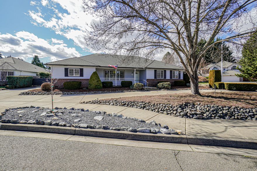 Sold Only.  Spacious single-level home on large lot with gated entry to driveway and 3 car garage.  Circular driveway in front. Great RV parking too.