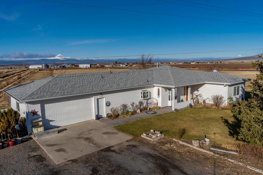 This is a high producing Culver, OR farm with 155.82 deeded ac with Deschutes irrigation water rights on 146.5 ac. currently being irrigated with wheel lines.  Main house is 2058 sq ft 3 bed, 2 1/2 bath.  New roof and gutters in 2020 and most kitchen appliances replaced within last two years.  This property has great Cascade Mtn views and incredible sunrises and sunsets.  Great place to call home.  Strategically located to take advantage of CO beauty and recreational sites.  10 min to Lake Billy Chinook for boating and fishing and 20 min to Smith Rock St Park well known for hiking and mt climbing.  1 1/2 hours to Mt Bachelor for world class skiing and snowboarding.  Approximately 2 hours to pristine Cascade Mtn High Lakes for camping, hiking, boating, and fishing.  Farm it yourself or lease it out for cash.  It could be turned into equestrian paradise.  5 min to Madras.  Call listing agent 541-979-0119 for showing today.