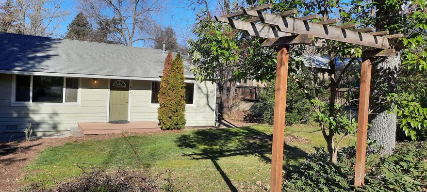 Two Quaint homes! Large mature trees Both have separate yards and access.  Front unit is 1144 sq ft and has hardwood floors and fireplace, remodeled bathroom and some updates to the kitchen.  Deck off the Master. Back unit was created in 2008.  ADU  measures 22' x 24' on outside. Total = 528sqft. it a Large one bedroom cottage with private yard, patio, parking, W/D hookup, and with separate entrance.  The units are always rented.