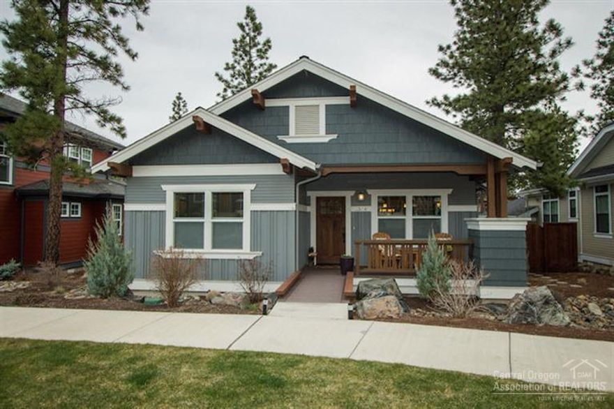 Absolutely charming single-level Craftsman in NorthWest Crossing. Loaded with luxurious finishes and design touches including wood floors, 9-ft ceilings, tile baths, designer lighting. Bright central kitchen w/ dormer & clerestory windows, granite and tile, white painted cabinets, built-in desk. Gas fireplace w/ wood mantel in great room. Fenced & landscaped back yard w/ large circular patio & firepit. High-efficiency furnace, AC, central vac, smart box A/V distribution system. Earth Advantage Silver rated.