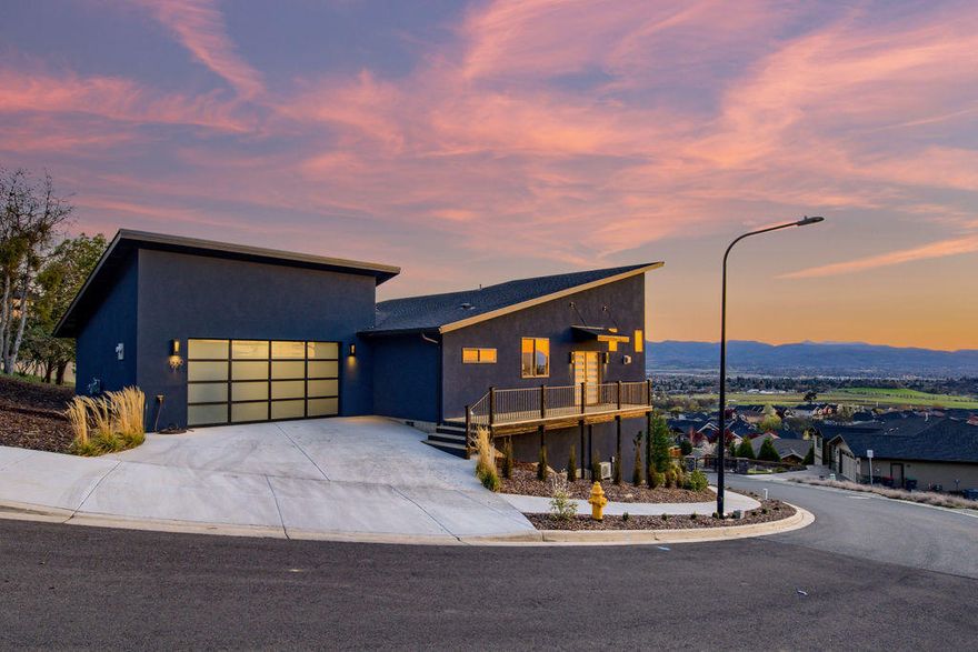Gorgeous contemporary home in gated Innsbruck Ridge! Custom built. Stunning opaque, modern double front door to your masterpiece. Sit by the gas fireplace while enjoying the views of sunsets, mountains, and valley below, through the floor to ceiling windows in living room. 2 Main level master suites. Wake up to incredible views in main suite! Main master is also equipped with vaulted ceilings, slider to deck w/views, ''spa like'' master bath with free standing modern white tub, and tile shower with dual rainfall heads. 2nd master has open beam ceilings, and beautiful bath! Entertainers kitchen is open to living room with views, high-end stainless-steel appliances, 5 burner gas stove w/ convection oven, stainless farmhouse sink, quartz countertops, and large, beautiful hardware. Custom designer lighting throughout home! Downstairs master bedroom (currently used as media room) w/walk-in closet, sauna, ductless HVAC, & patio to hot tub w/views. This home truly has it all!