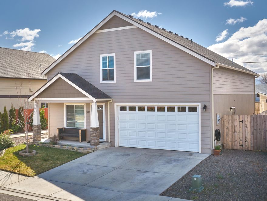 Welcome to this beautiful 2 story home in White City. This home is 2080 sq ft with 4 bedrooms and 2.5 bathrooms.  The kitchen is exceptionally large with lots of storage, a pantry and lots of countertop space with an eating bar. It has tile floors with stainless appliances including the refrigerator. The living room has Laminate flooring and a custom-made wood plank built-in for your TV. The master suite is on the main level. Upstairs has an extra-large bedroom with 2 large walk-in closets, 2 additional bedrooms, a full bathroom and the laundry area with built-in shelves.  The back yard is fully fenced, has a nice patio area and a storage shed.